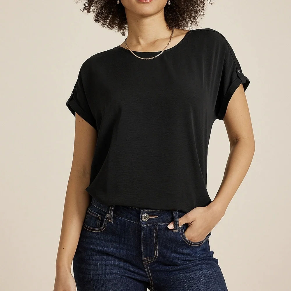 Women's Zipper Back Top - Picture 2 of 7